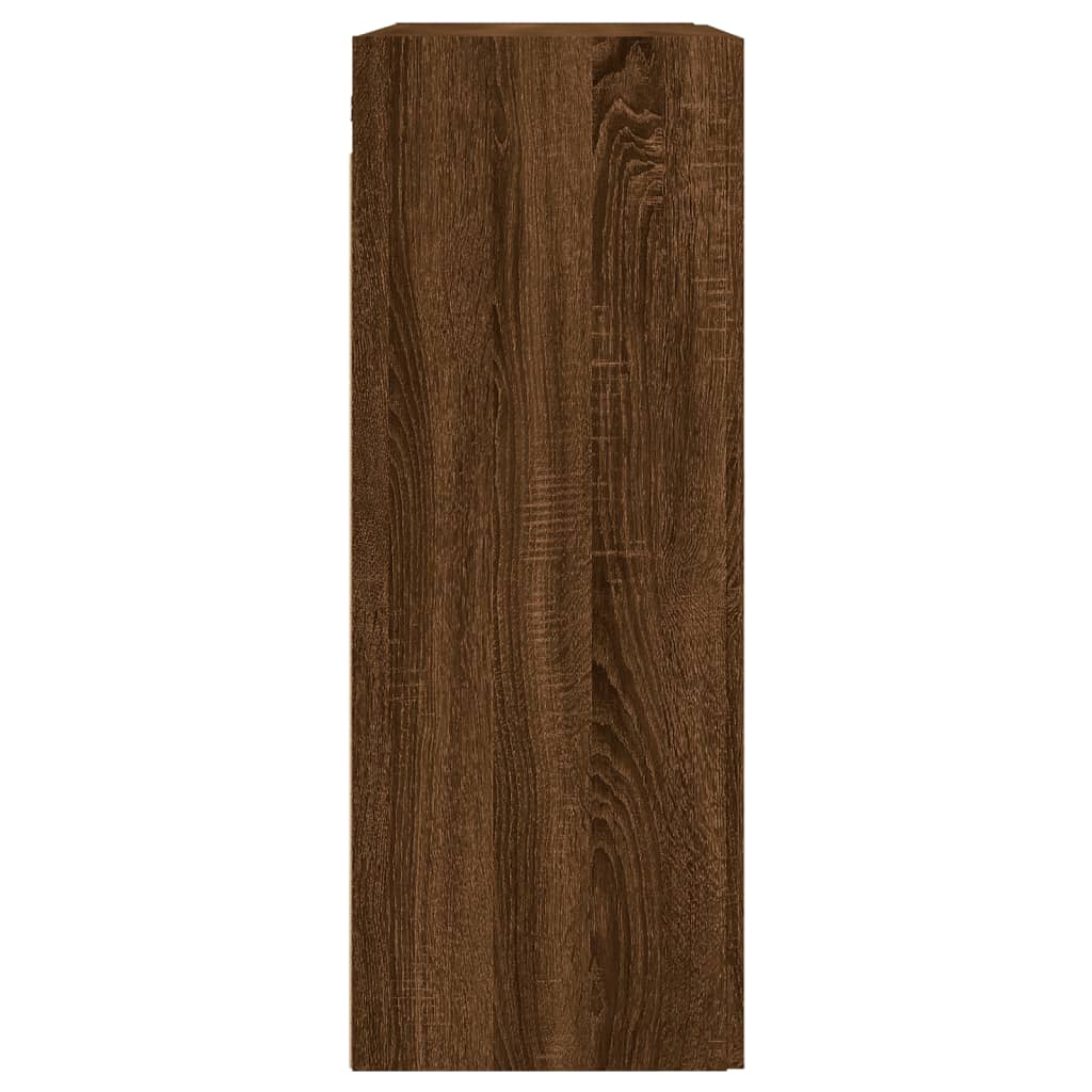 Mobile a Parete Rovere Marrone 69,5x34x90 cm Legno Multistrato 830403