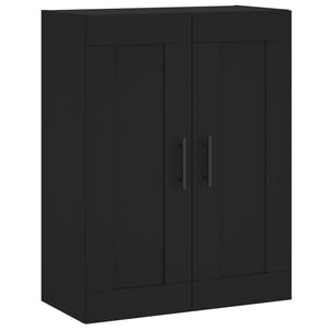 Mobile a Parete Nero 69,5x34,90 cm in Legno Multistrato 830405