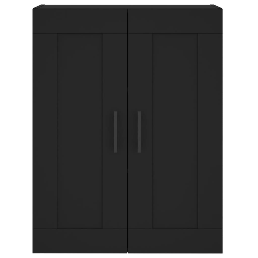 Mobile a Parete Nero 69,5x34,90 cm in Legno Multistrato 830405