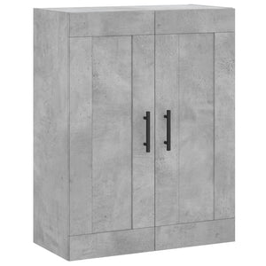 Mobile a Parete Grigio Cemento 69,5x34x90 cm Legno Multistrato 830408