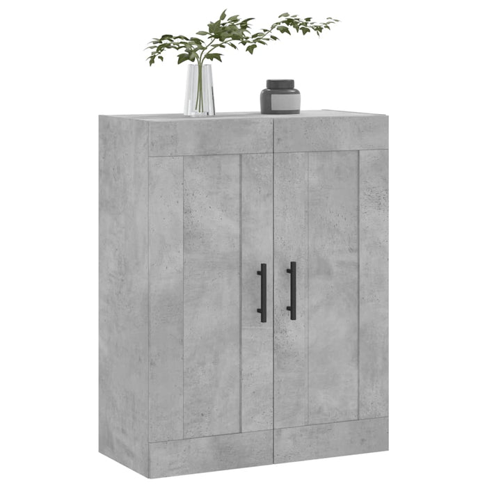 Mobile a Parete Grigio Cemento 69,5x34x90 cm Legno Multistrato 830408