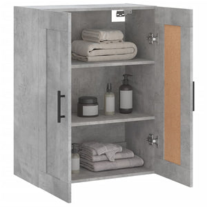 Mobile a Parete Grigio Cemento 69,5x34x90 cm Legno Multistrato 830408