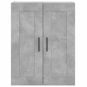 Mobile a Parete Grigio Cemento 69,5x34x90 cm Legno Multistrato 830408