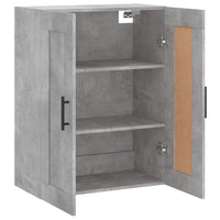 Mobile a Parete Grigio Cemento 69,5x34x90 cm Legno Multistrato 830408