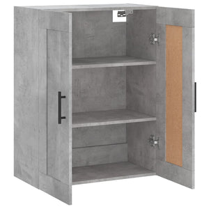 Mobile a Parete Grigio Cemento 69,5x34x90 cm Legno Multistrato 830408