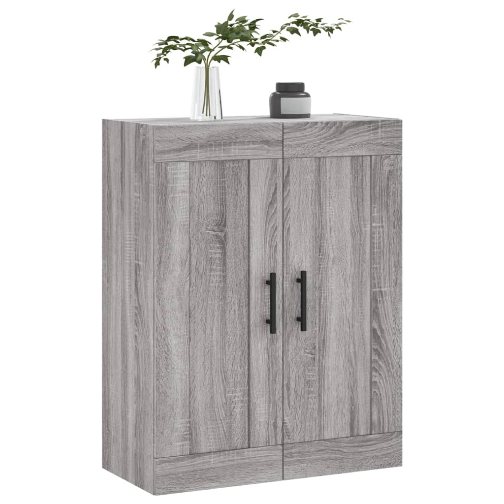 Mobile a Parete Grigio Sonoma 69,5x34x90 cm Legno Multistrato 830410