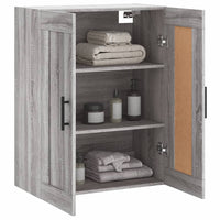 Mobile a Parete Grigio Sonoma 69,5x34x90 cm Legno Multistrato 830410