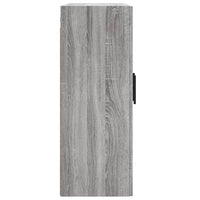 Mobile a Parete Grigio Sonoma 69,5x34x90 cm Legno Multistrato 830410