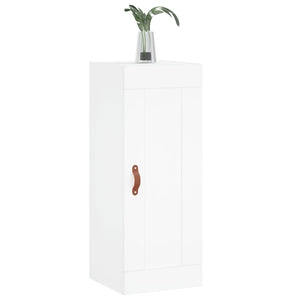 Mobile a Parete Bianco 34,5x34x90 cm in Legno Multistrato 830476