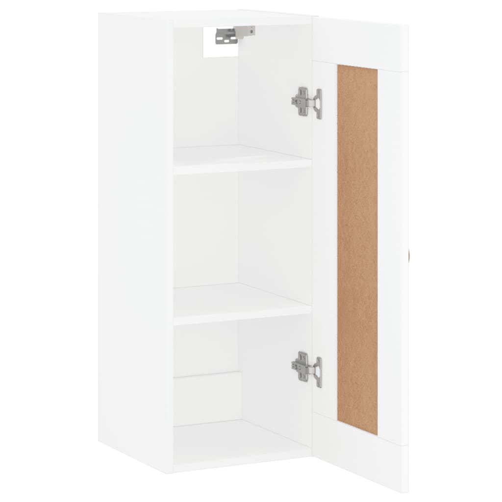 Mobile a Parete Bianco 34,5x34x90 cm in Legno Multistrato 830476