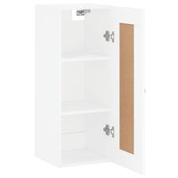 Mobile a Parete Bianco 34,5x34x90 cm in Legno Multistrato 830476