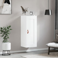 Mobile Parete Bianco Lucido 34,5x34x90 cm in Legno Multistratocod mxl 103520