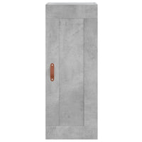 Mobile a Parete Grigio Cemento 34,5x34x90 cm Legno Multistrato 830480