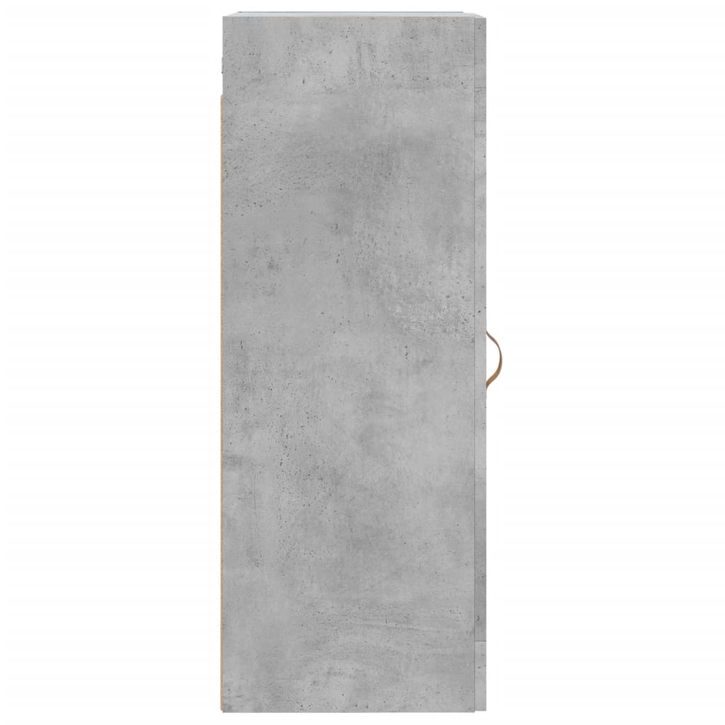 Mobile a Parete Grigio Cemento 34,5x34x90 cm Legno Multistrato 830480