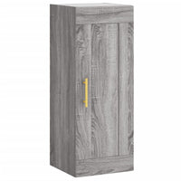 Mobile a Parete Grigio Sonoma 34,5x34x90 cm Legno Multistratocod mxl 104876