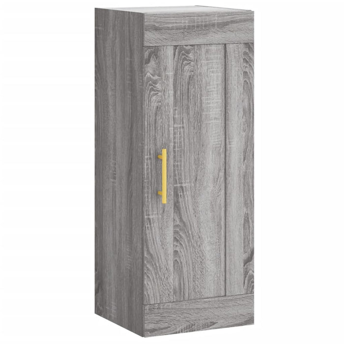 Mobile a Parete Grigio Sonoma 34,5x34x90 cm Legno Multistrato 830490