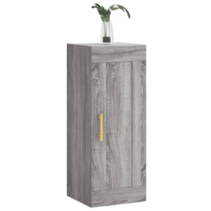 Mobile a Parete Grigio Sonoma 34,5x34x90 cm Legno Multistrato 830490