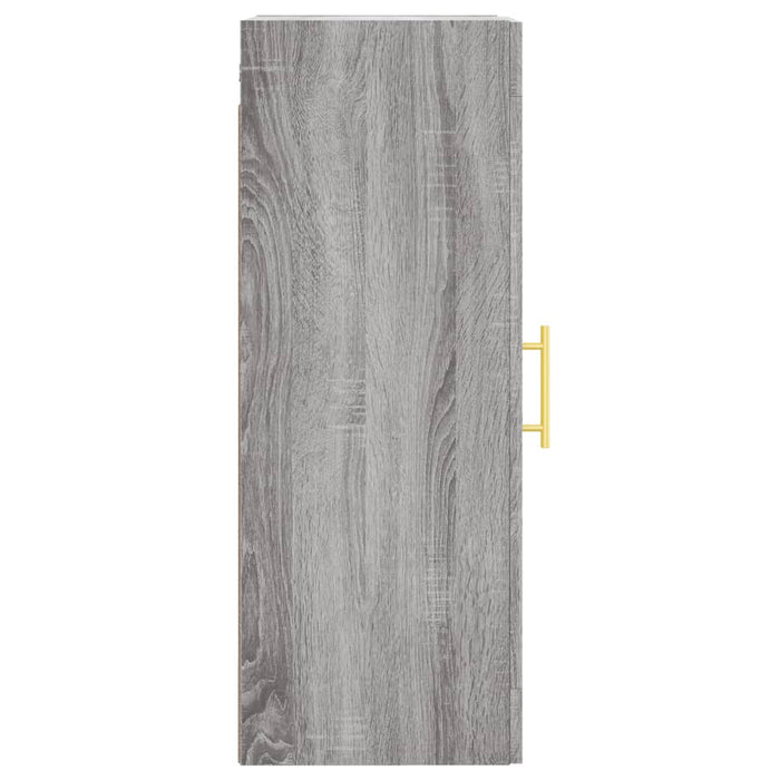 Mobile a Parete Grigio Sonoma 34,5x34x90 cm Legno Multistrato 830490