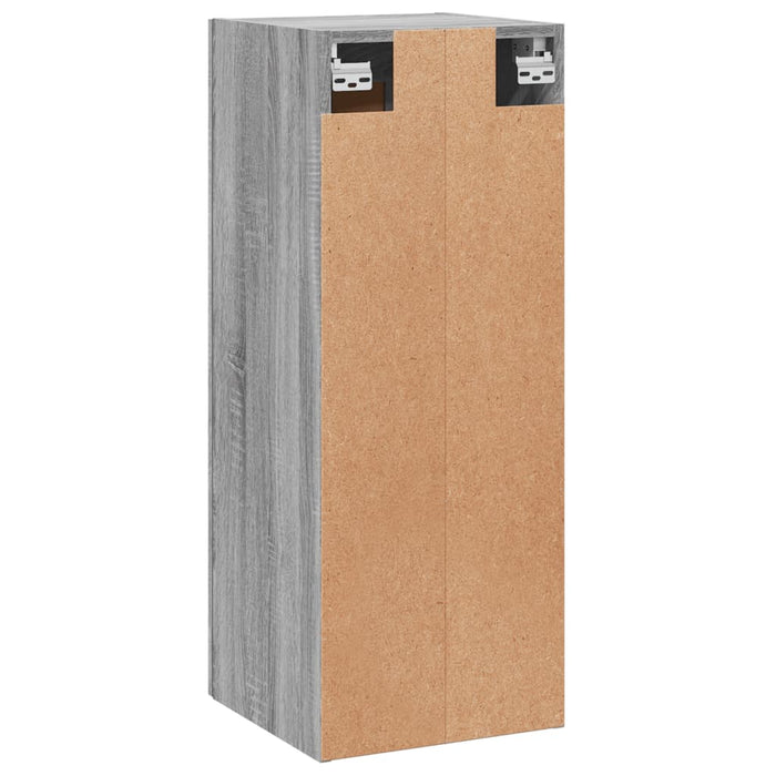 Mobile a Parete Grigio Sonoma 34,5x34x90 cm Legno Multistrato 830490