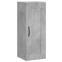 Mobile a Parete Grigio Cemento 34,5x34x90 cm Legno Multistrato 830496