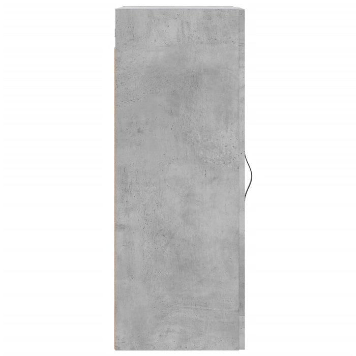 Mobile a Parete Grigio Cemento 34,5x34x90 cm Legno Multistrato 830496