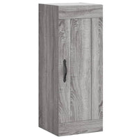 Mobile a Parete Grigio Sonoma 34,5x34x90 cm Legno Multistrato 830498