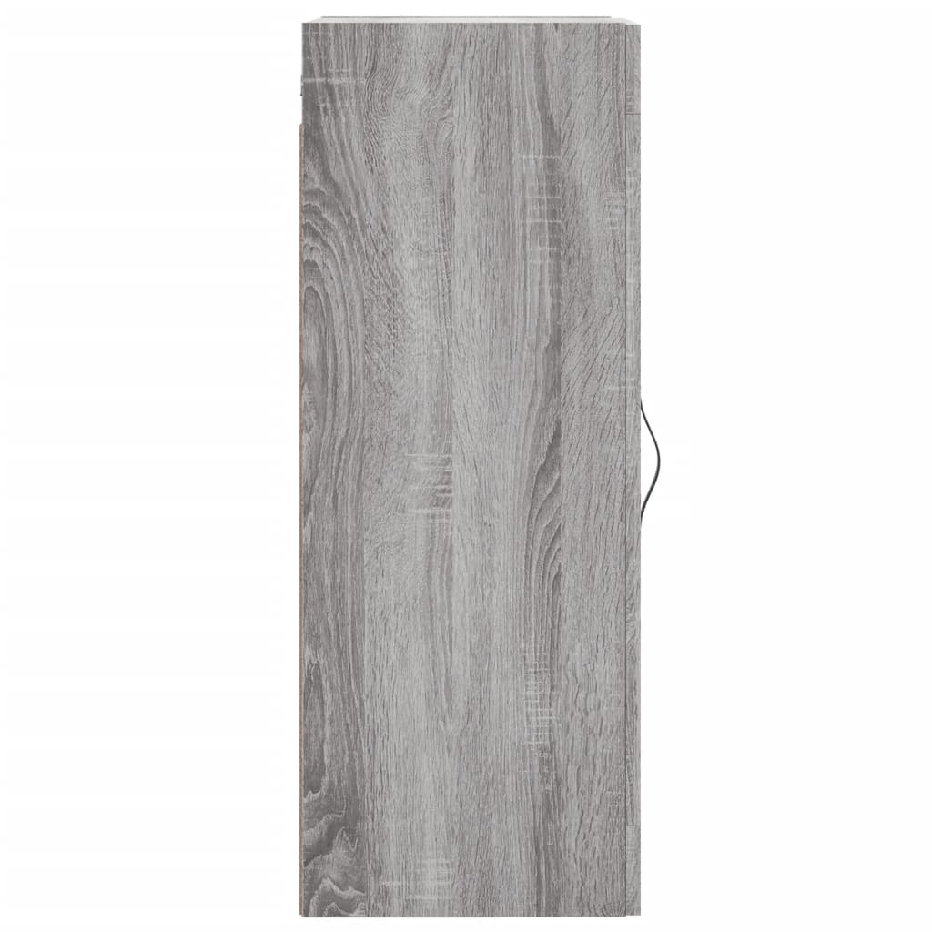 Mobile a Parete Grigio Sonoma 34,5x34x90 cm Legno Multistrato 830498