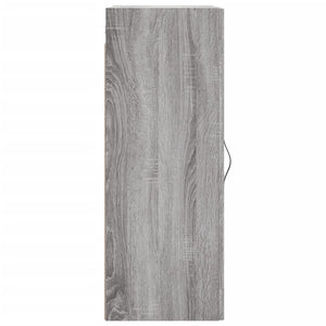 Mobile a Parete Grigio Sonoma 34,5x34x90 cm Legno Multistrato 830498