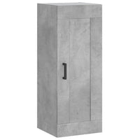 Mobile a Parete Grigio Cemento 34,5x34x90 cm Legno Multistrato 830504