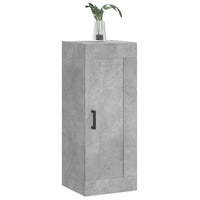 Mobile a Parete Grigio Cemento 34,5x34x90 cm Legno Multistrato 830504