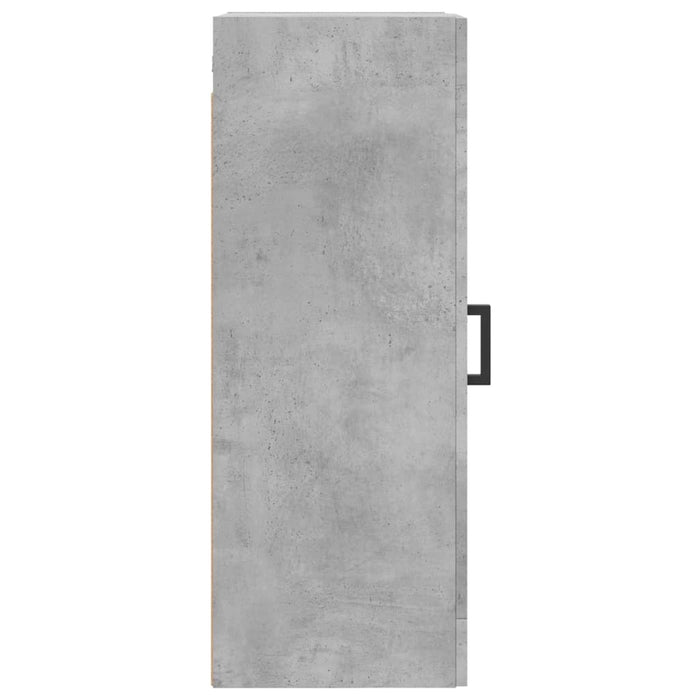 Mobile a Parete Grigio Cemento 34,5x34x90 cm Legno Multistrato 830504