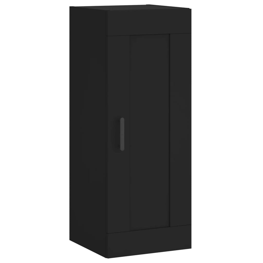 Mobile a Parete Nero 34,5x34x90 cm in Legno Multistratocod mxl 79146