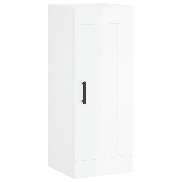 Mobile Parete Bianco Lucido 34,5x34x90 cm in Legno Multistratocod mxl 128025