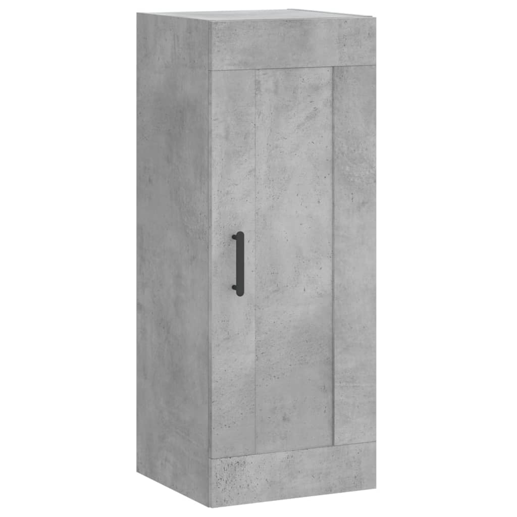 Mobile a Parete Grigio Cemento 34,5x34x90 cm Legno Multistratocod mxl 128030