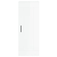 Mobile Parete Bianco Lucido 34,5x34x90 cm in Legno Multistrato 830518