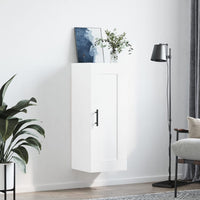 Mobile a Parete Bianco 34,5x34x90 cm in Legno Multistrato 830524