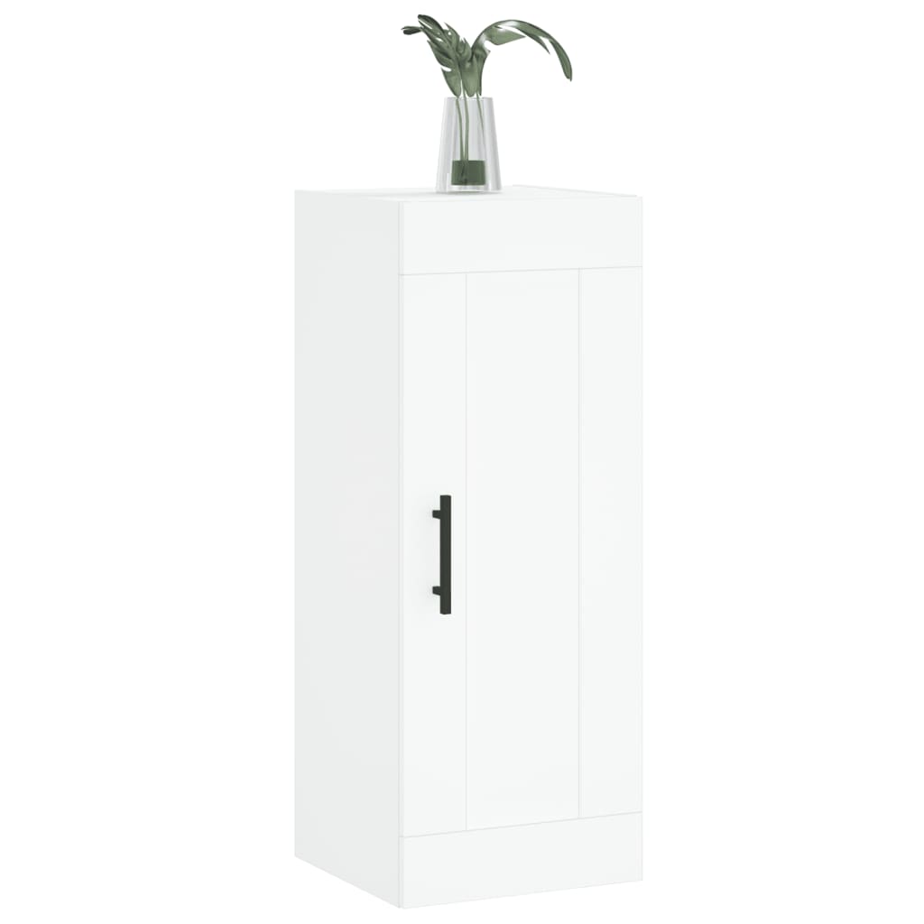 Mobile a Parete Bianco 34,5x34x90 cm in Legno Multistrato 830524