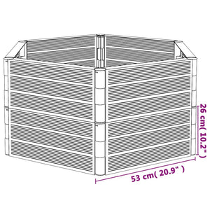 Fioriere da Giardino 2 pz Antracite in PP 3189184