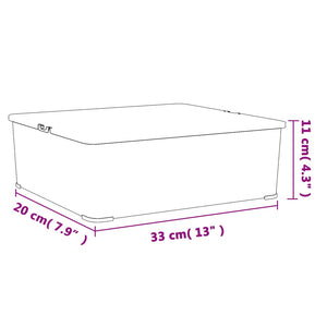 Contenitori in Plastica 12 pz 5 L Impilabili 3189186