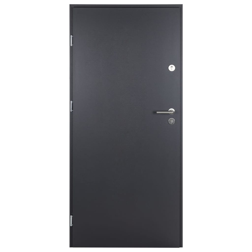 Porta Ingresso Antracite 100x200 cm in Alluminio 3190538