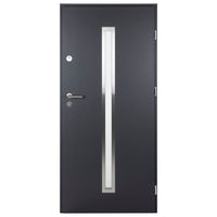 Porta Ingresso Antracite 90x200 cm in Alluminio 3190549