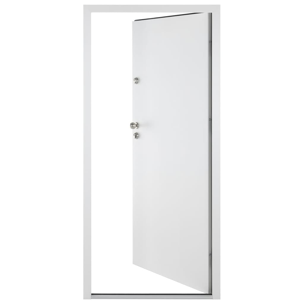 Porta Ingresso Bianca 110x207,5 cm in Alluminio 3190558