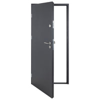 Porta Ingresso Antracite 90x200 cm in Alluminio 3190560