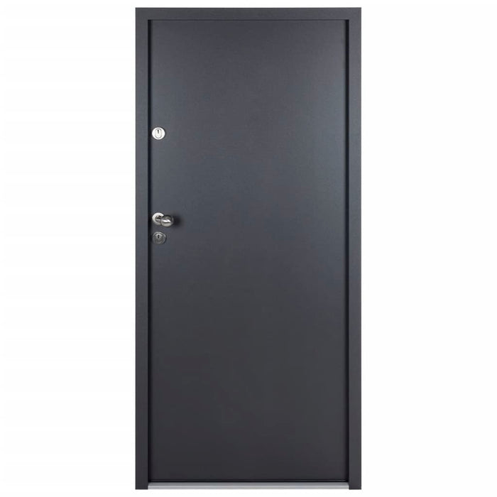 Porta Ingresso Antracite 90x200 cm in Alluminio 3190560