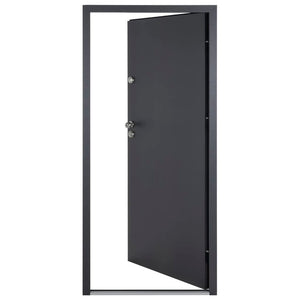 Porta Ingresso Antracite 90x200 cm in Alluminio 3190560