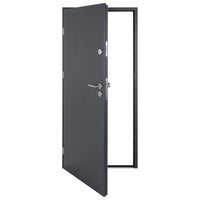 Porta Ingresso Antracite 100x200 cm in Alluminiocod mxl 117472