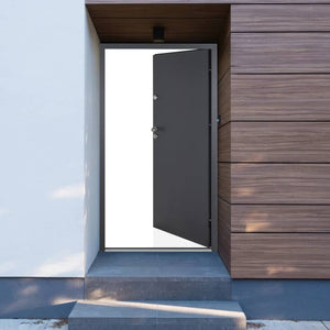 Porta Ingresso Antracite 100x200 cm in Alluminiocod mxl 117472