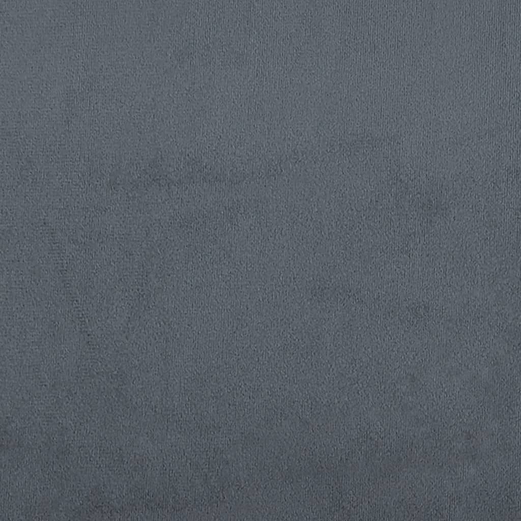 Divano Letto da Terra 2 in 1 Grigio Scuro 122x204x55 cm Velluto 353958