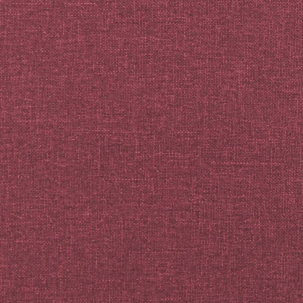 Divano Letto da Terra 2 in 1 Rosso Vino 112x174x55cm Tessuto 353967