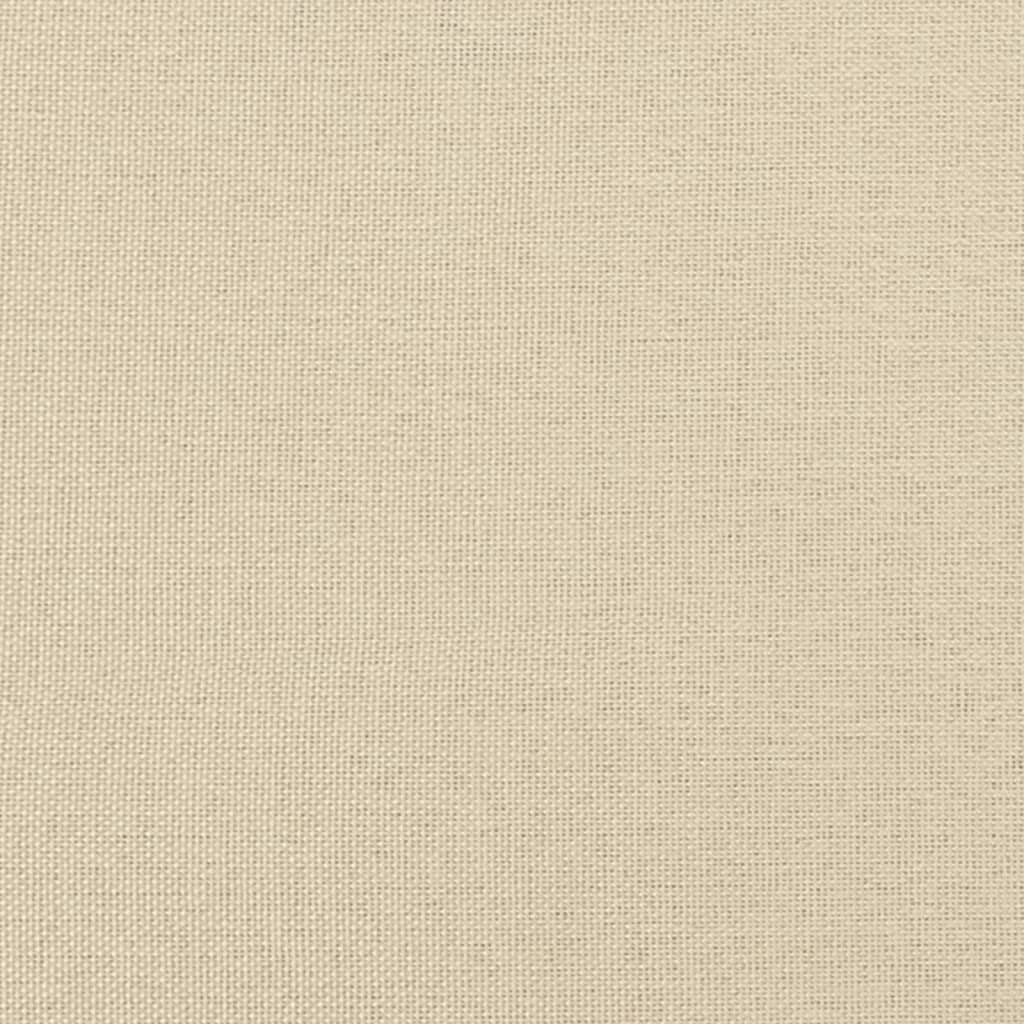 Divano Letto da Terra 2 in 1 Crema 112x174x55 cm Tessuto 353970